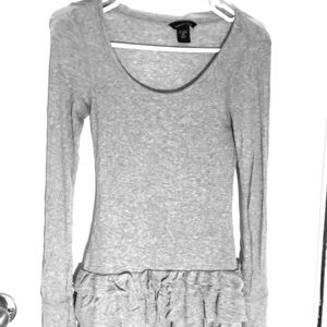 Long sleeve shirt with ruffles